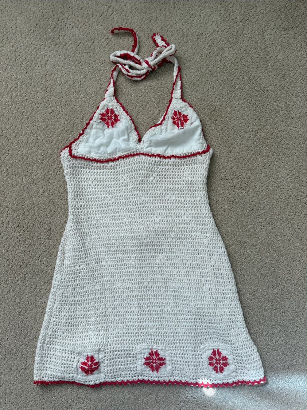 Vintage crochet Betsy Johnson dress